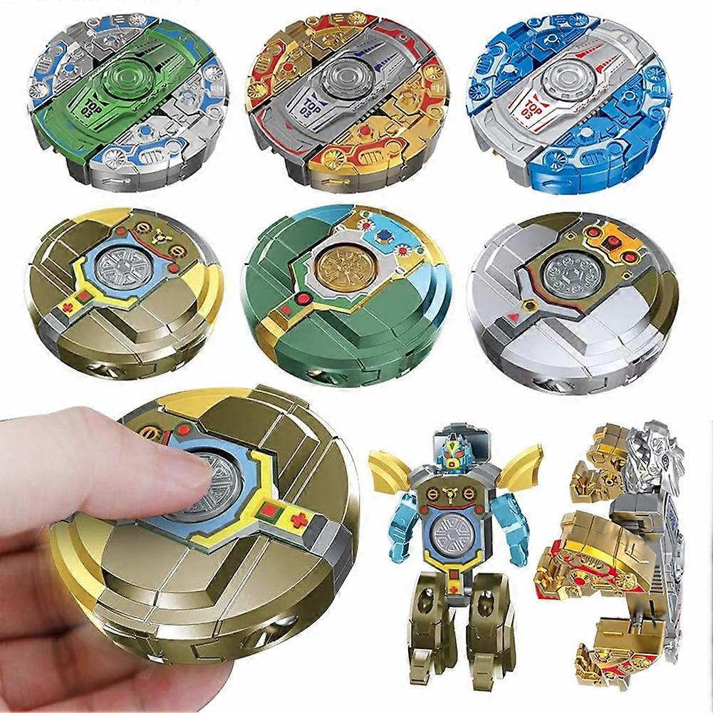 Transformovatelné hračky Fidgets Spinners, sada 3 robotických spinnerů pro úlevu od stresu, dětské narozeninové dárky a cestovní zábavu