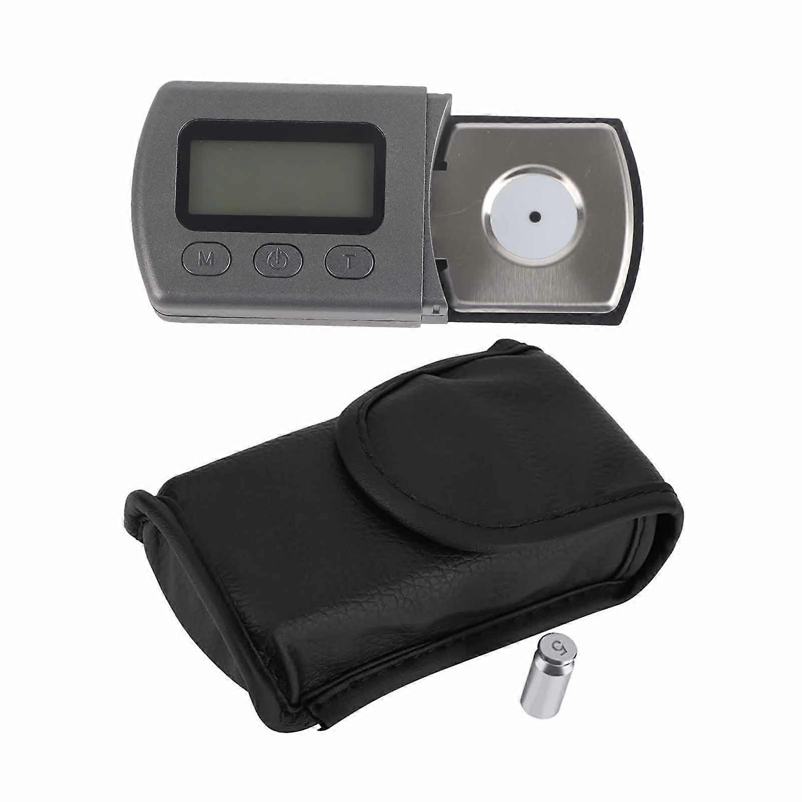 LCD Digital Cartridge Stylus Tracking Force Gauge Scale 0.01g with 5g Calibration Weight