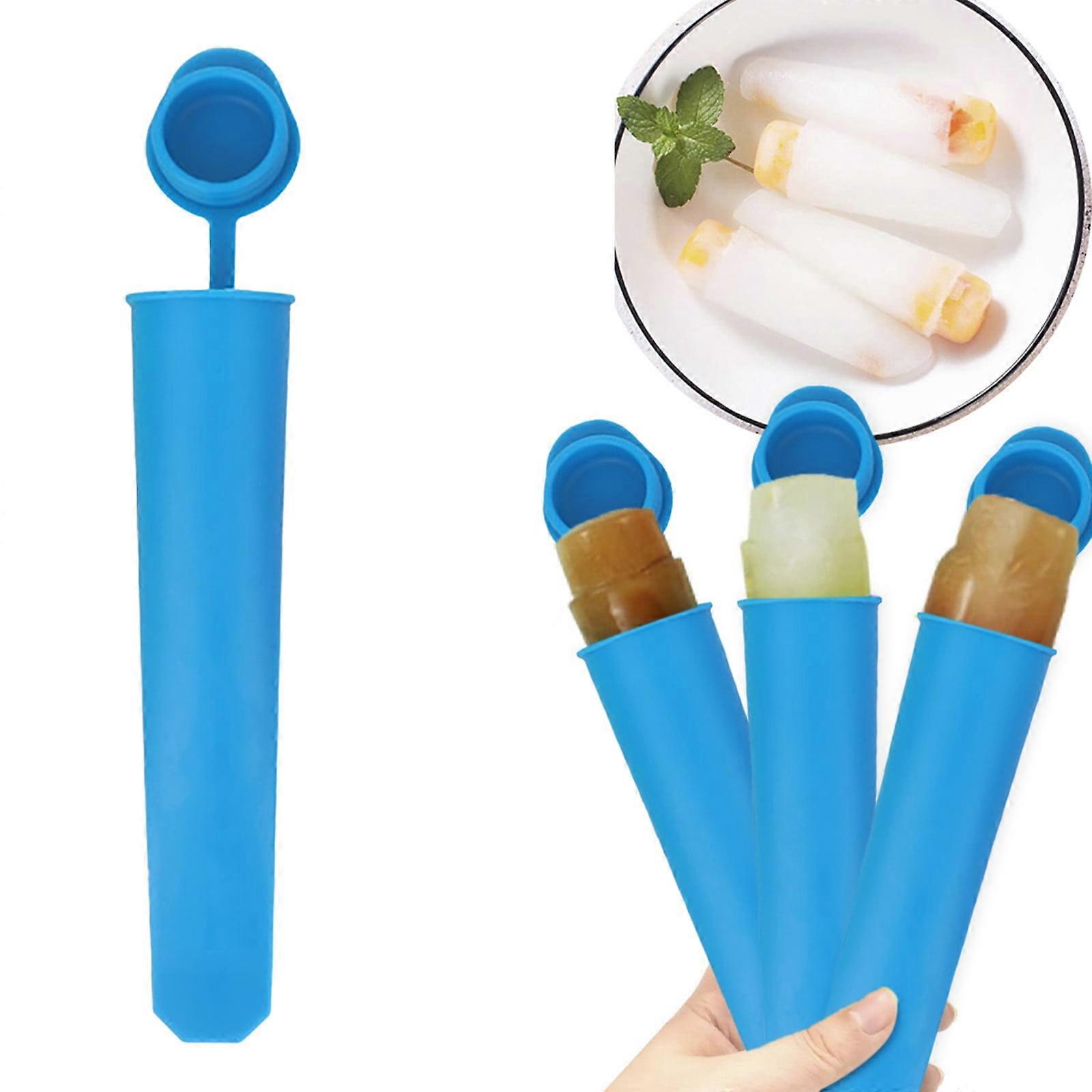 Uclet Ice Cube Mold Silicone Ice Mold with Lid Colorful Frozens Popsicle Mold Reusable Tote Bag with Lid Ice Mold