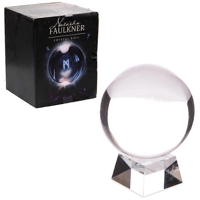 Decorative Mystical 14cm Crystal Ball with Stand 1 Pack
