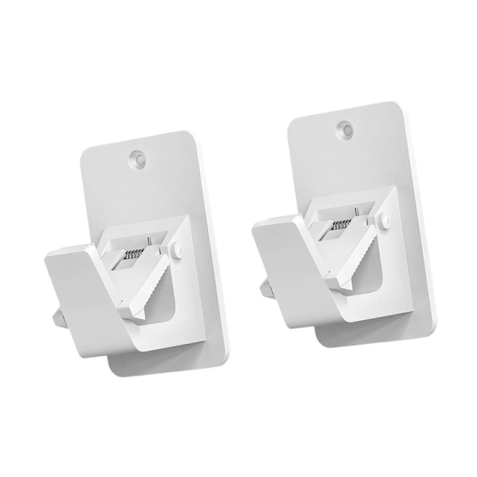 2 Pieces Curtain Rod Brackets Universal Versatile Portable Window Rod Hooks