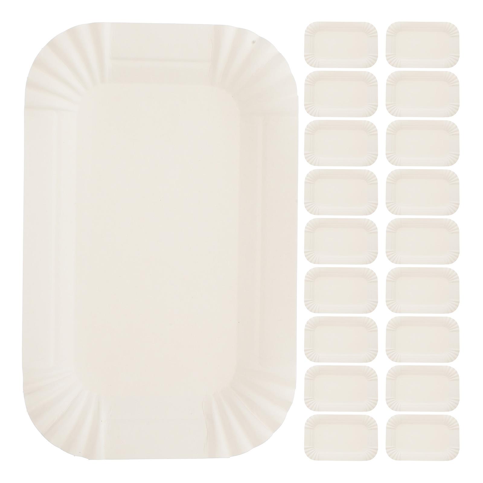 Paper Plates Bulk Cake Board Rectangle for Cake Holding White