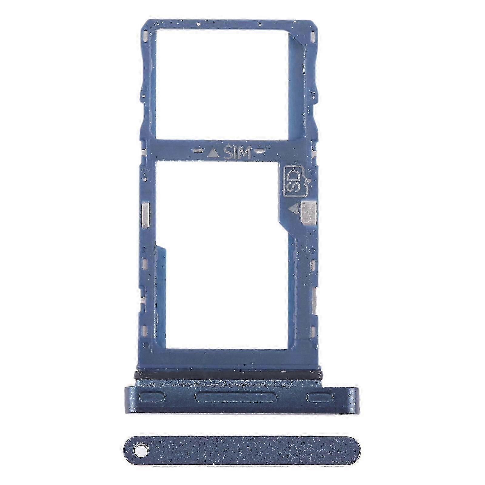 For Nokia T20 Compatible Sim Card Tray + Micro Sd Card Tray (blue)