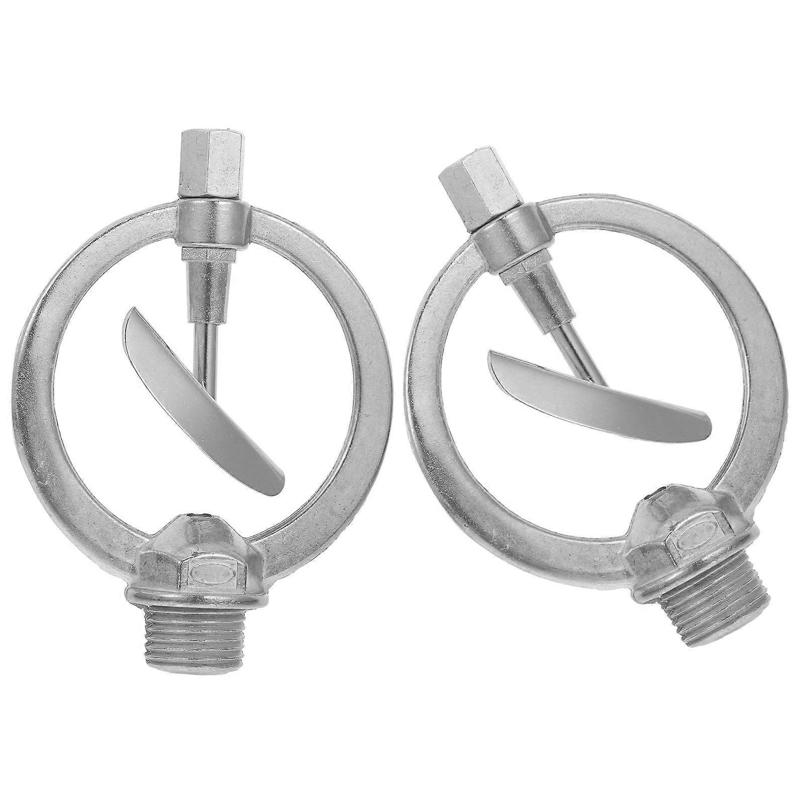 Automatic Rotating Sprinkler for Lawn Watering Metal Spray Head 2Pcs
