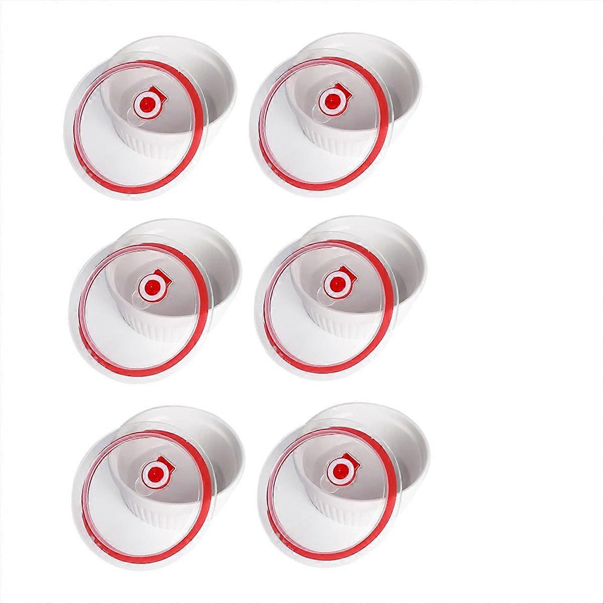 Ramekins with Lids 8 oz,White Porcelain Creme Brulee Souffle Ramekins