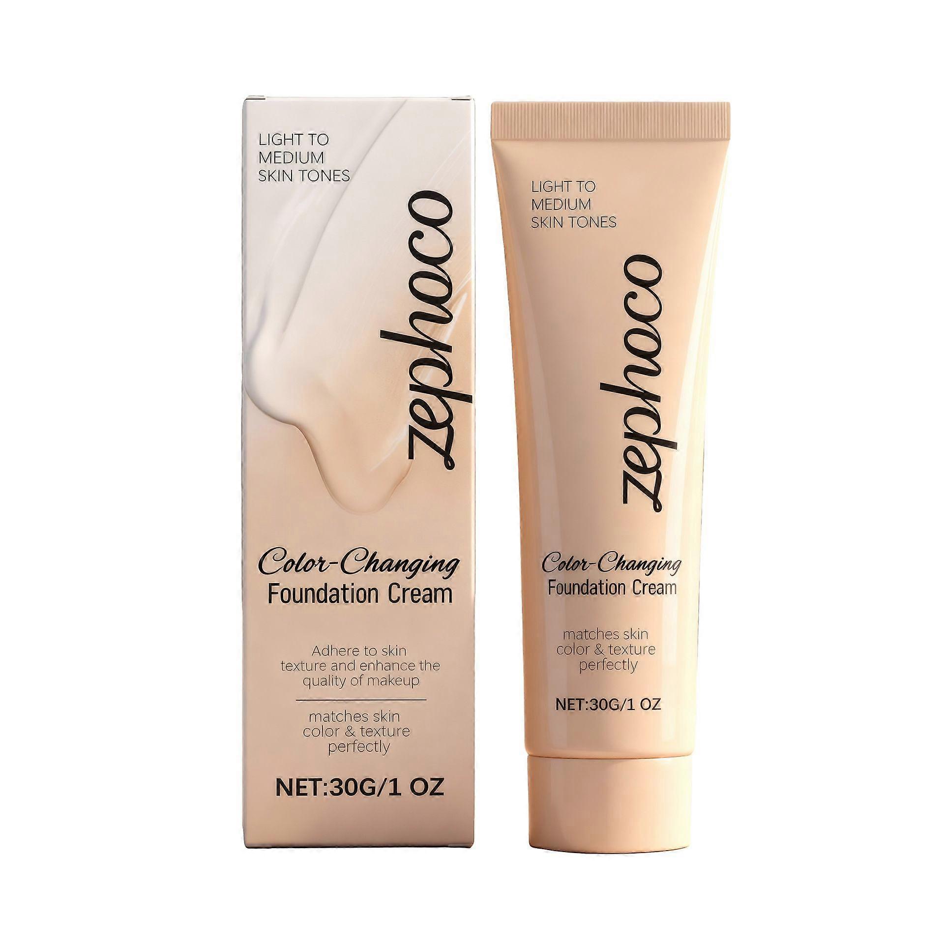Flawless Colour Changing Foundation Concealer Cream - Uniform and Illuminated - Natural Finish - Intense Coverage - Long-Lasting Smoothing Effect - Fo
