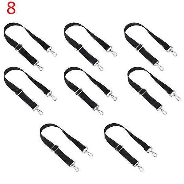8 Pcs Horse Blanket Leg Straps, Replacement Elastic Straps with Double Swivel Snaps, Adjustable Length 24 to 42 Inches