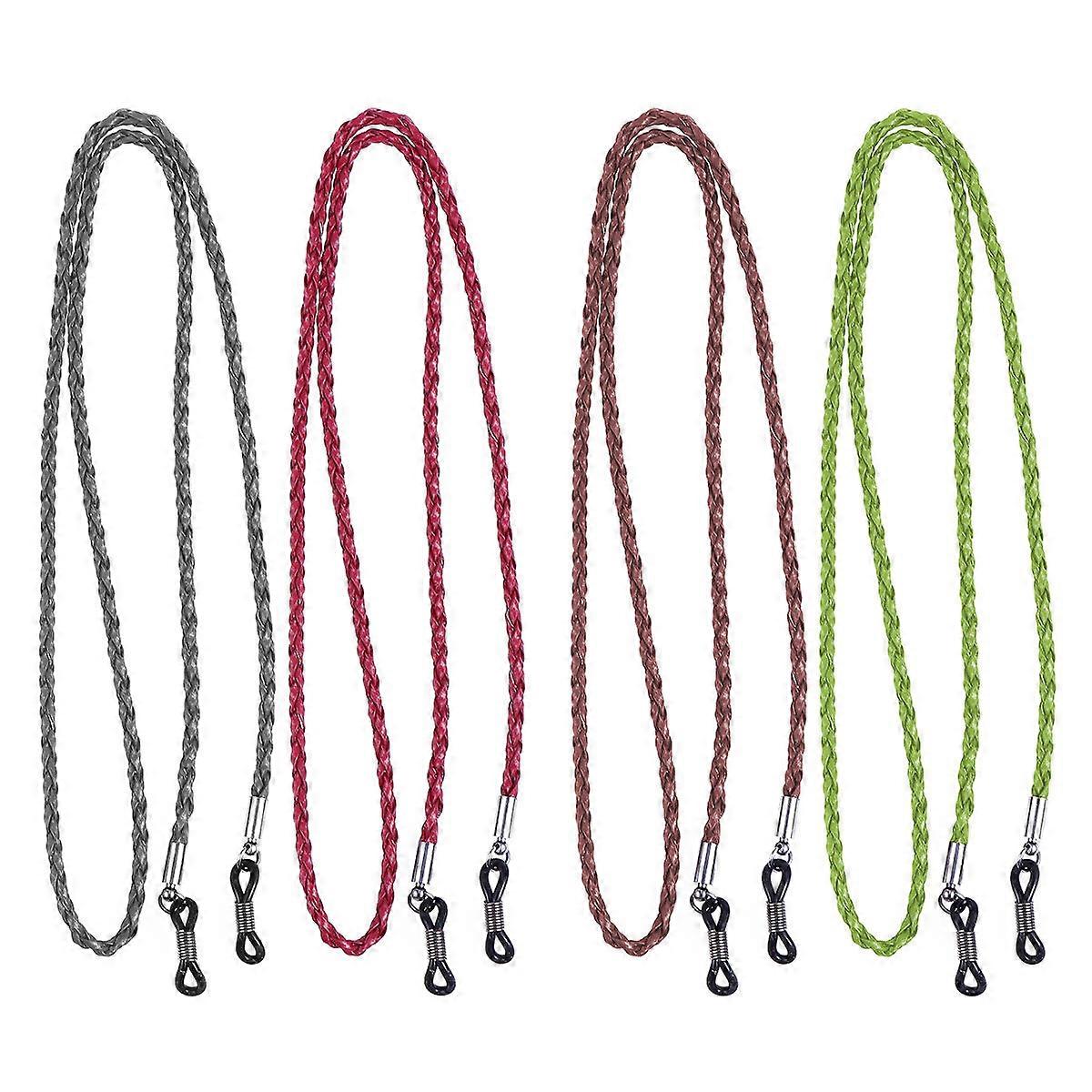 Glasses Cord Eyeglasses Strap Holder 12Pcs Red