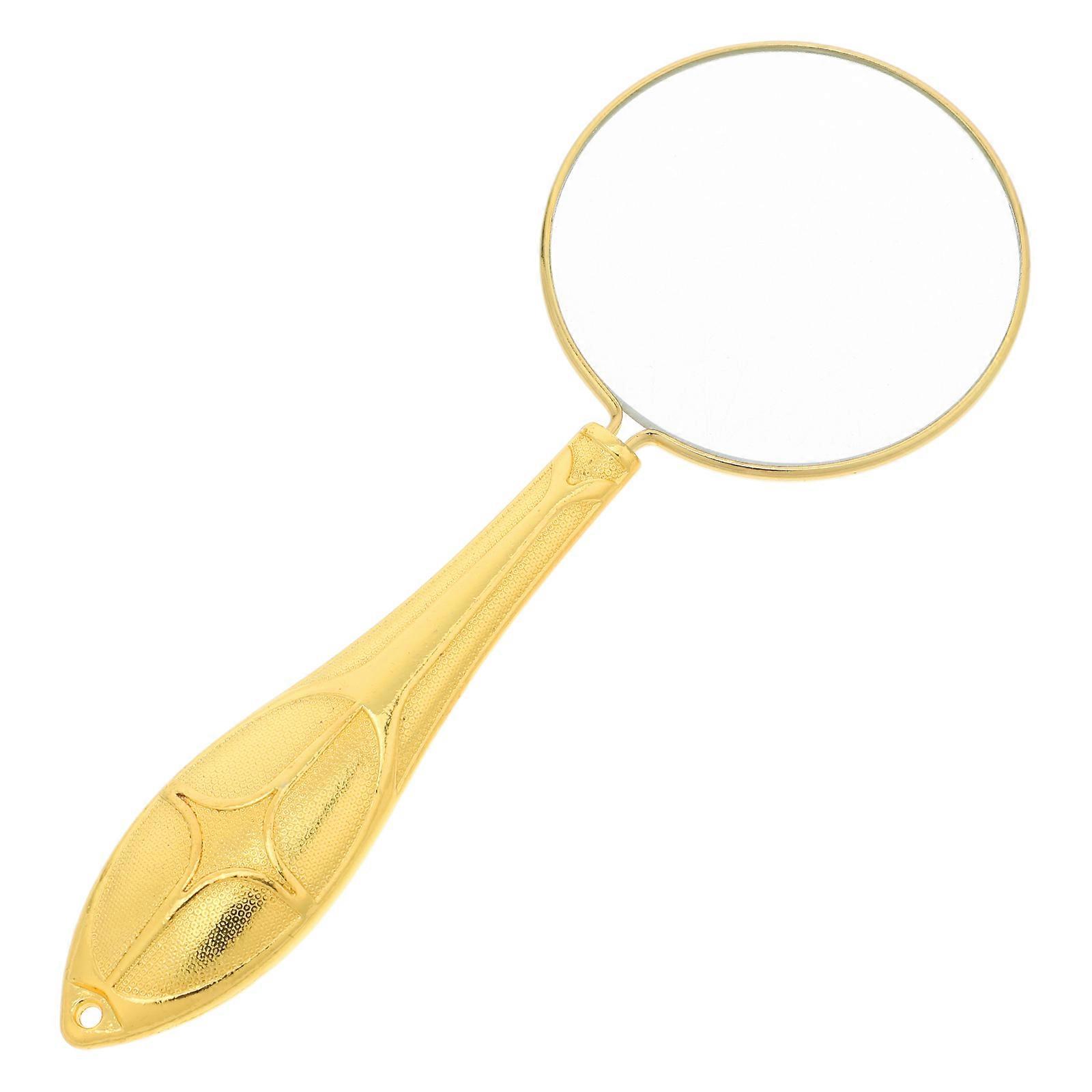 Handheld Floating Handle Magnifier for Reading with Vintage Glass Design