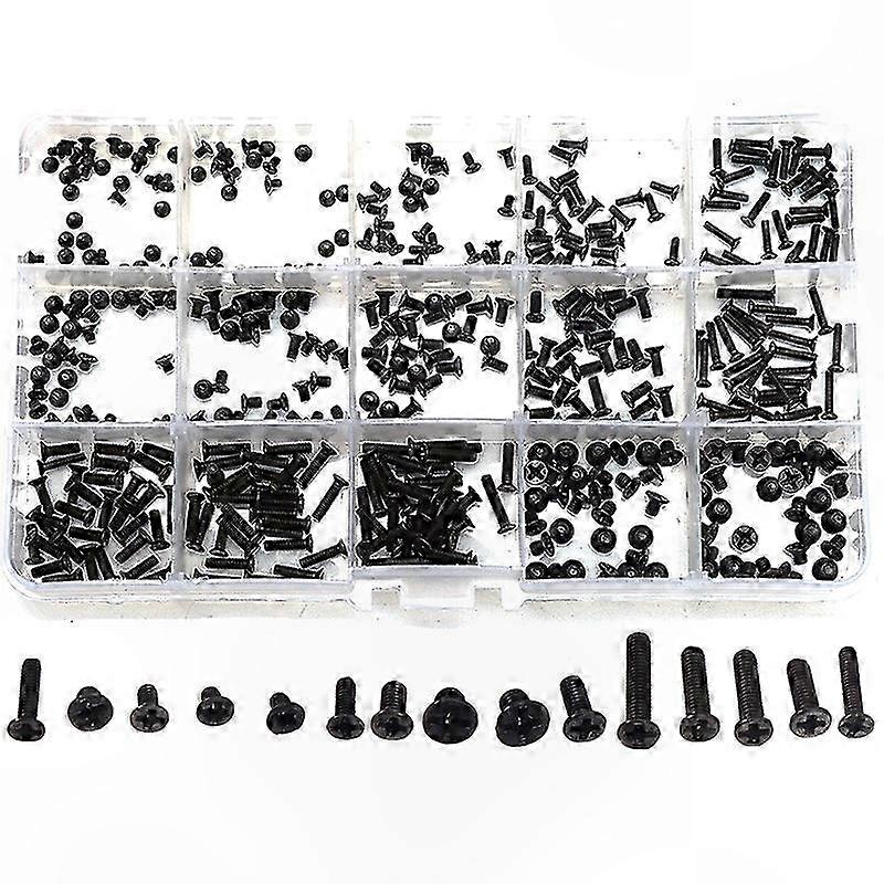 450 Pieces M2 M2.5 Screw Kit for Laptop and Notebook Computers