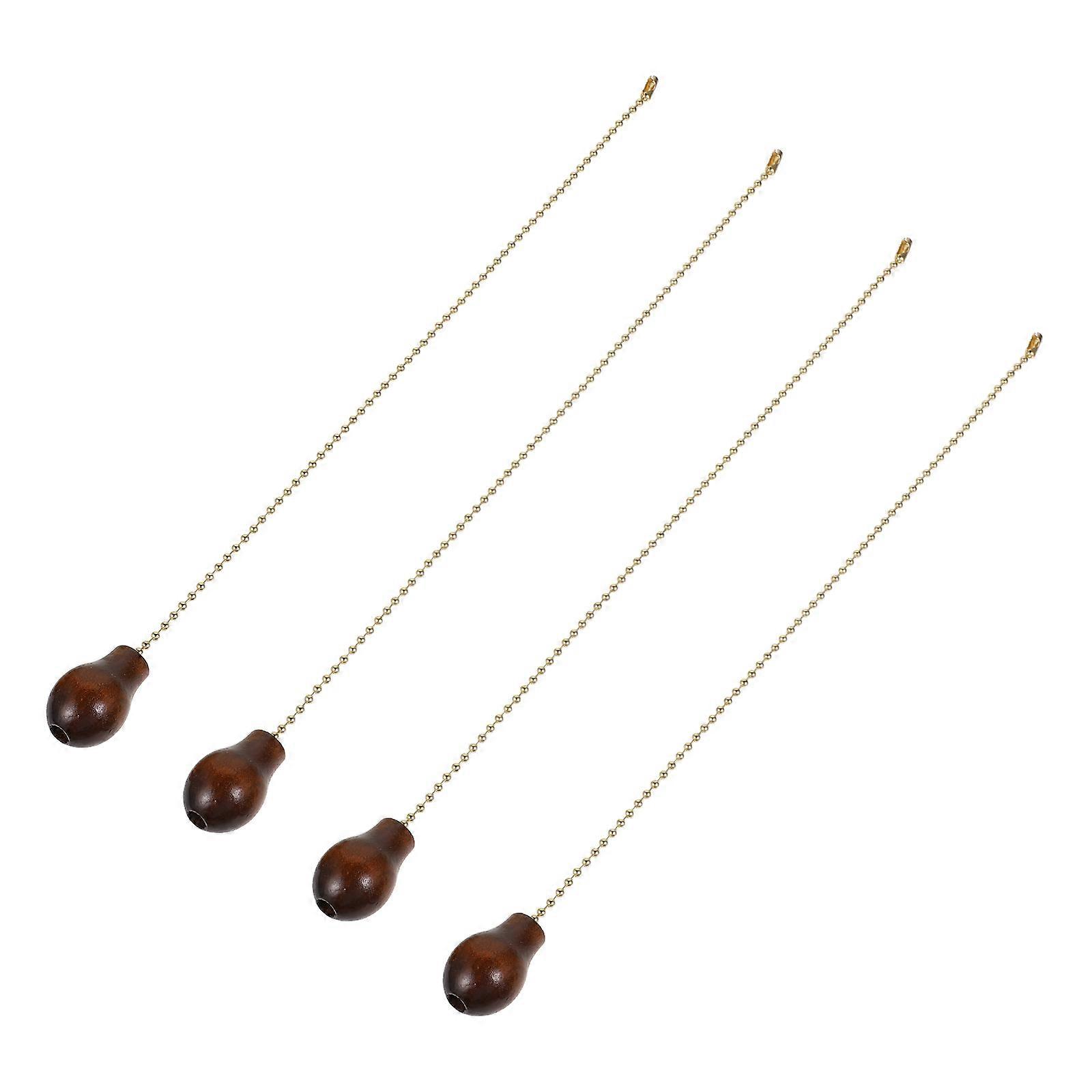 Wooden Ceiling Fan Pull Chains Gourd Shape Light Pulling Chains 8Pcs