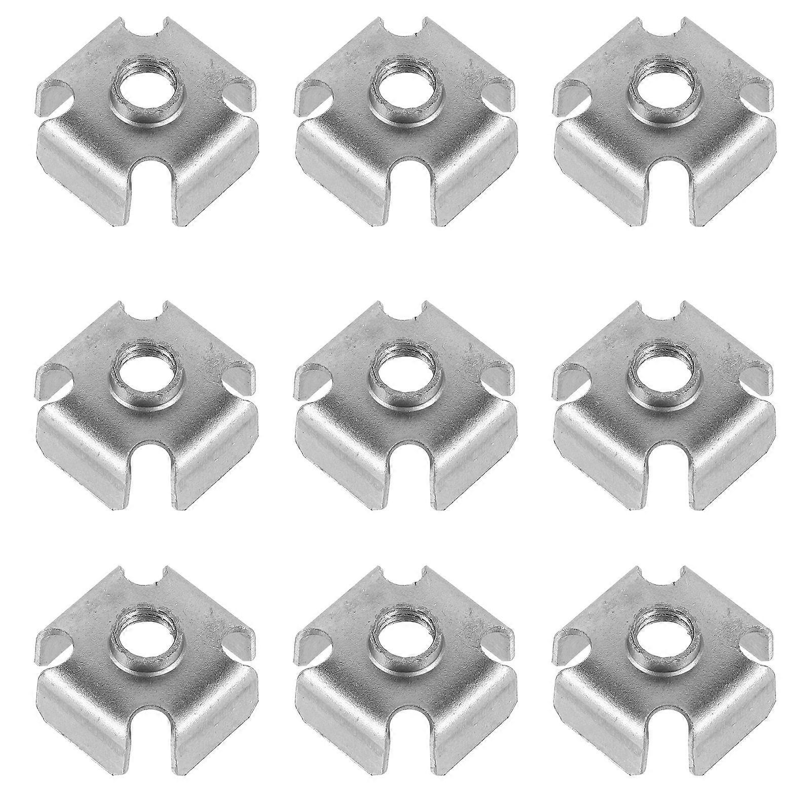 Replacement Square Tube Inserts Metal Threaded Nuts for Repair 50Pcs