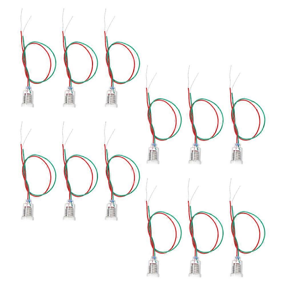 Bulb Socket With Plug Brass Lamp Holders Screw Base For Educational Tools Home Lighting 12Pcs