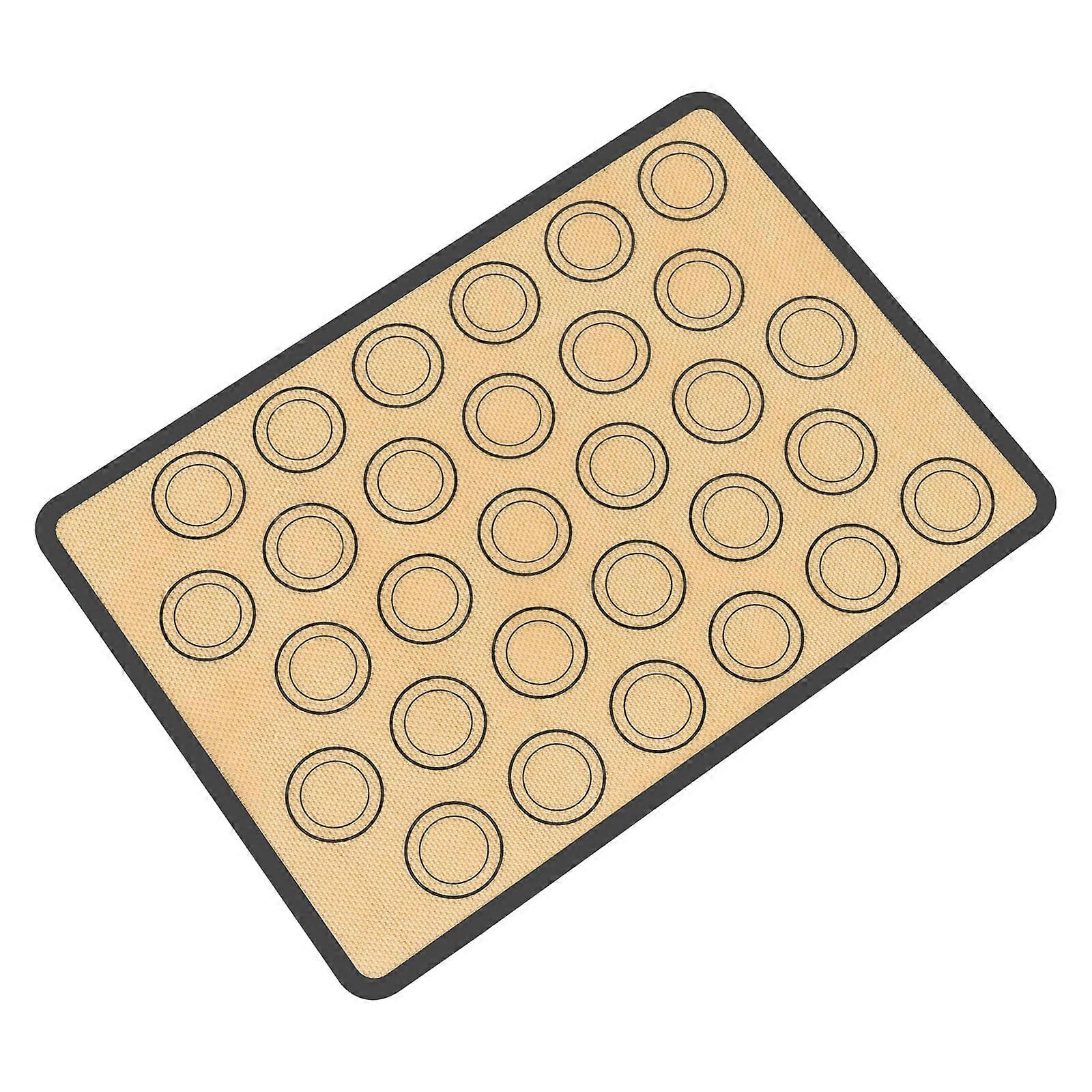 Silicone Baking Mat with 30 Cavities, Reusable NonStick Sheet for Cookies and Pastries, Oven Safe 446°F