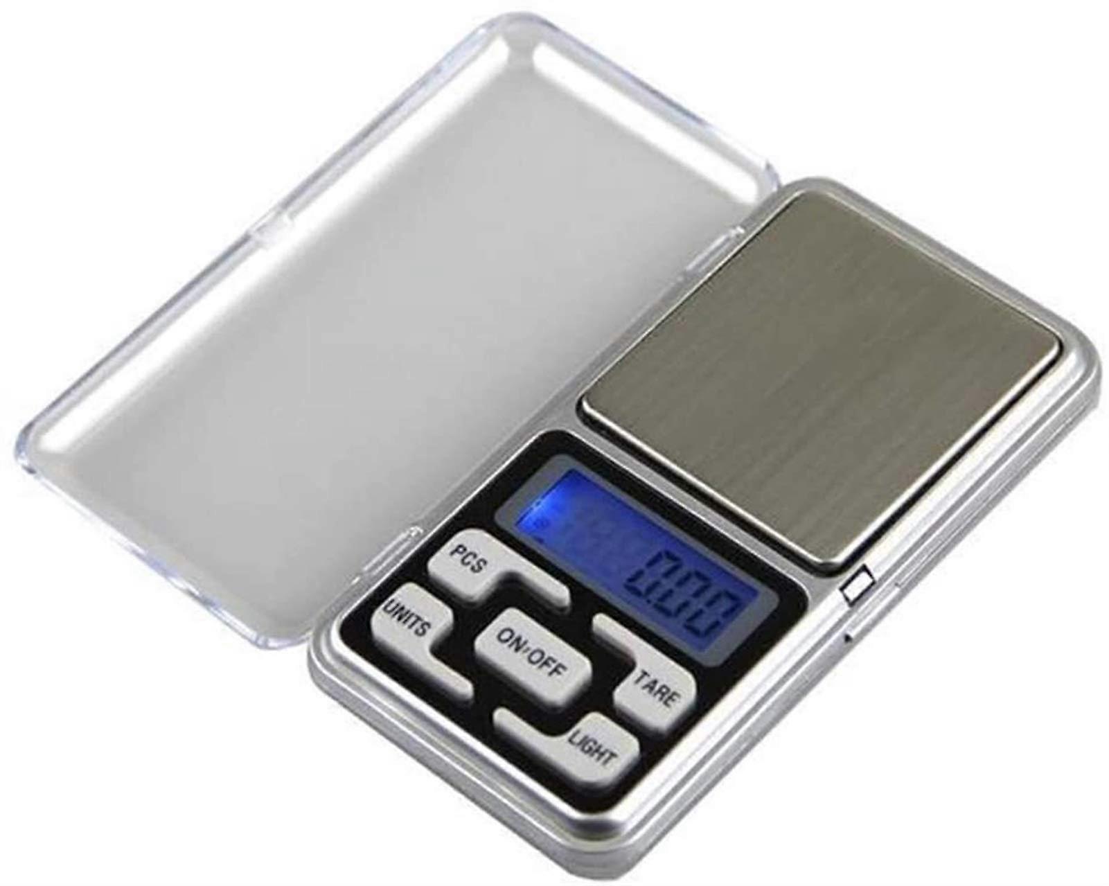 Digital Pocket Scale with LCD and Precise Tare, Mini Jewelry and Food Weighing for Kitchen Travel