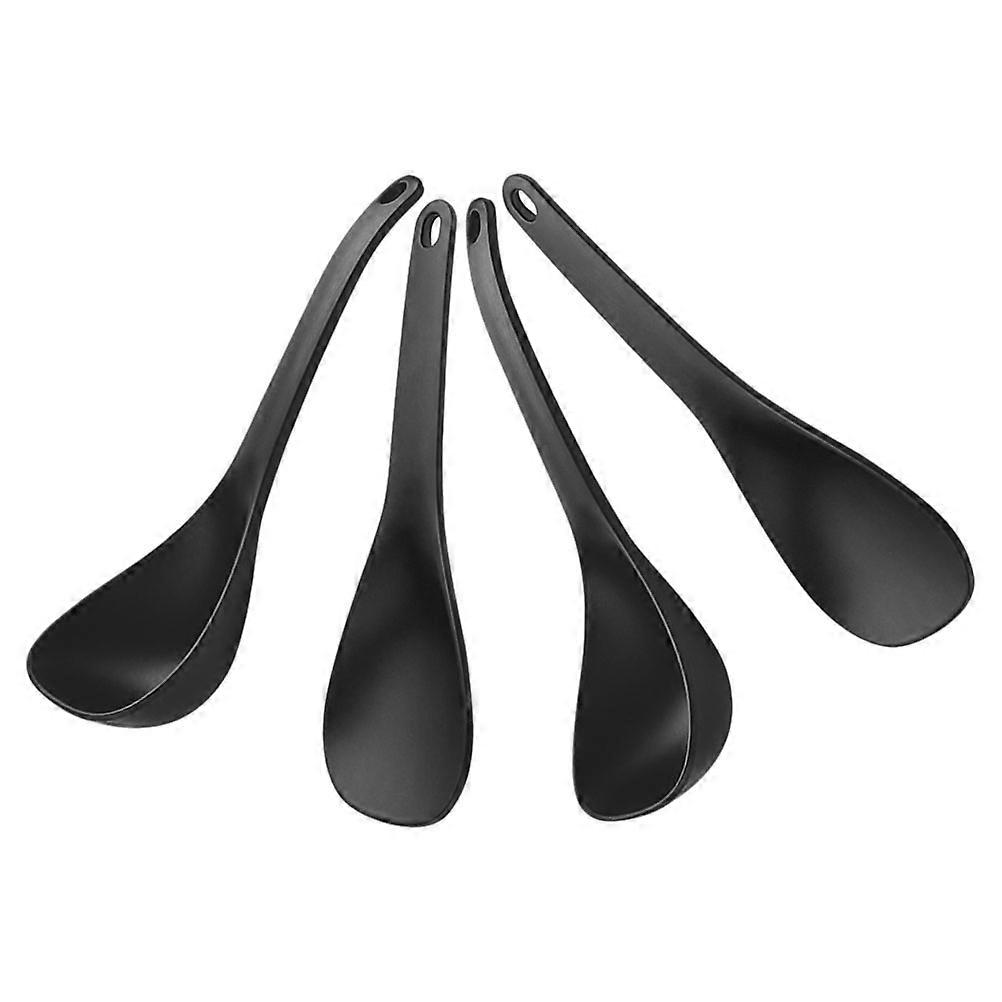 Black Nonstick Rice Spoon Paddle for Kitchen Use 2Sets Serving Tools