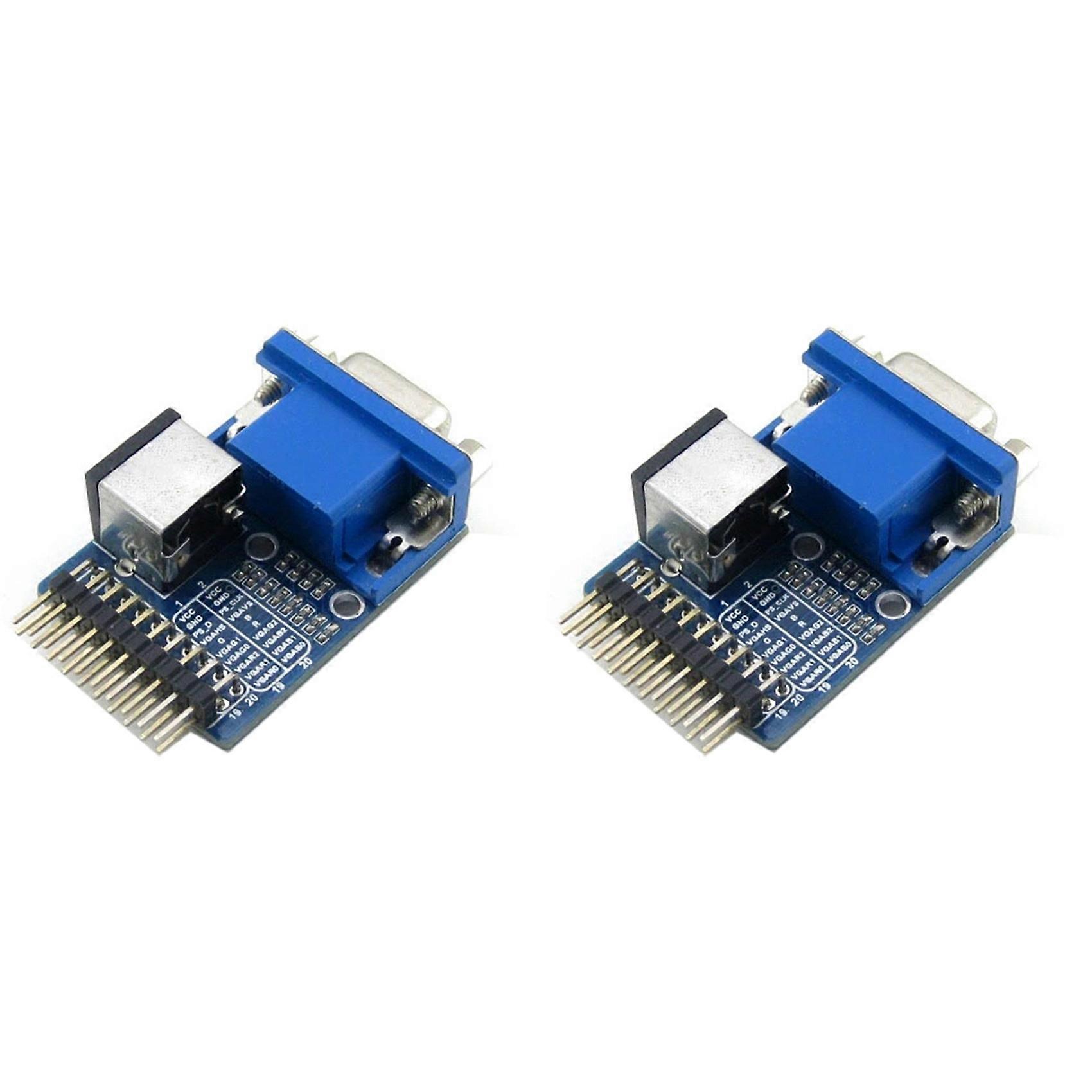 2X VGA to PS2 Module VGA PS2 Test Module Adapter Board Development Board