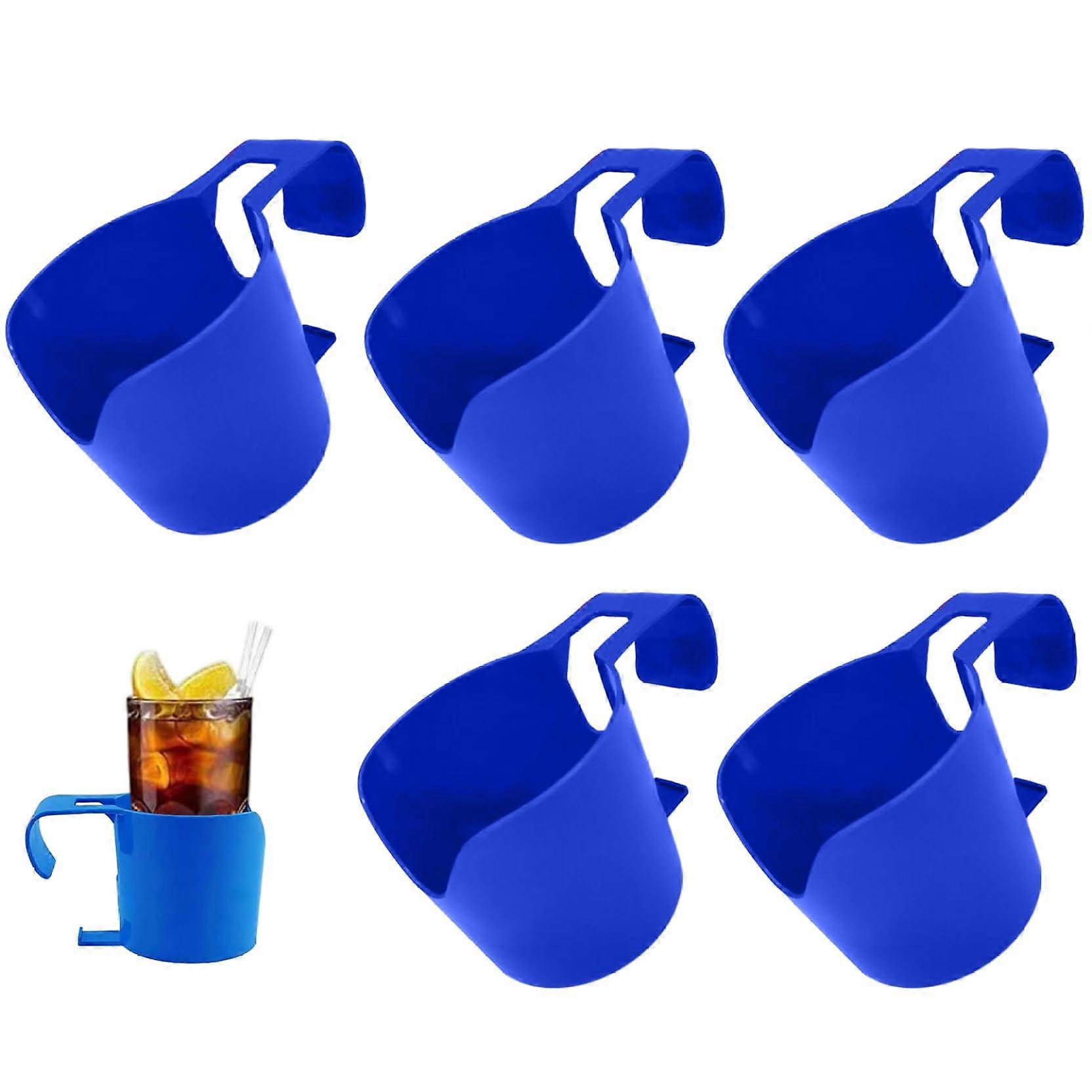 Pool Cup Holders for 2 Inch Dome Poles, Stackable NoSpill Above Ground Pool Accessories Tray