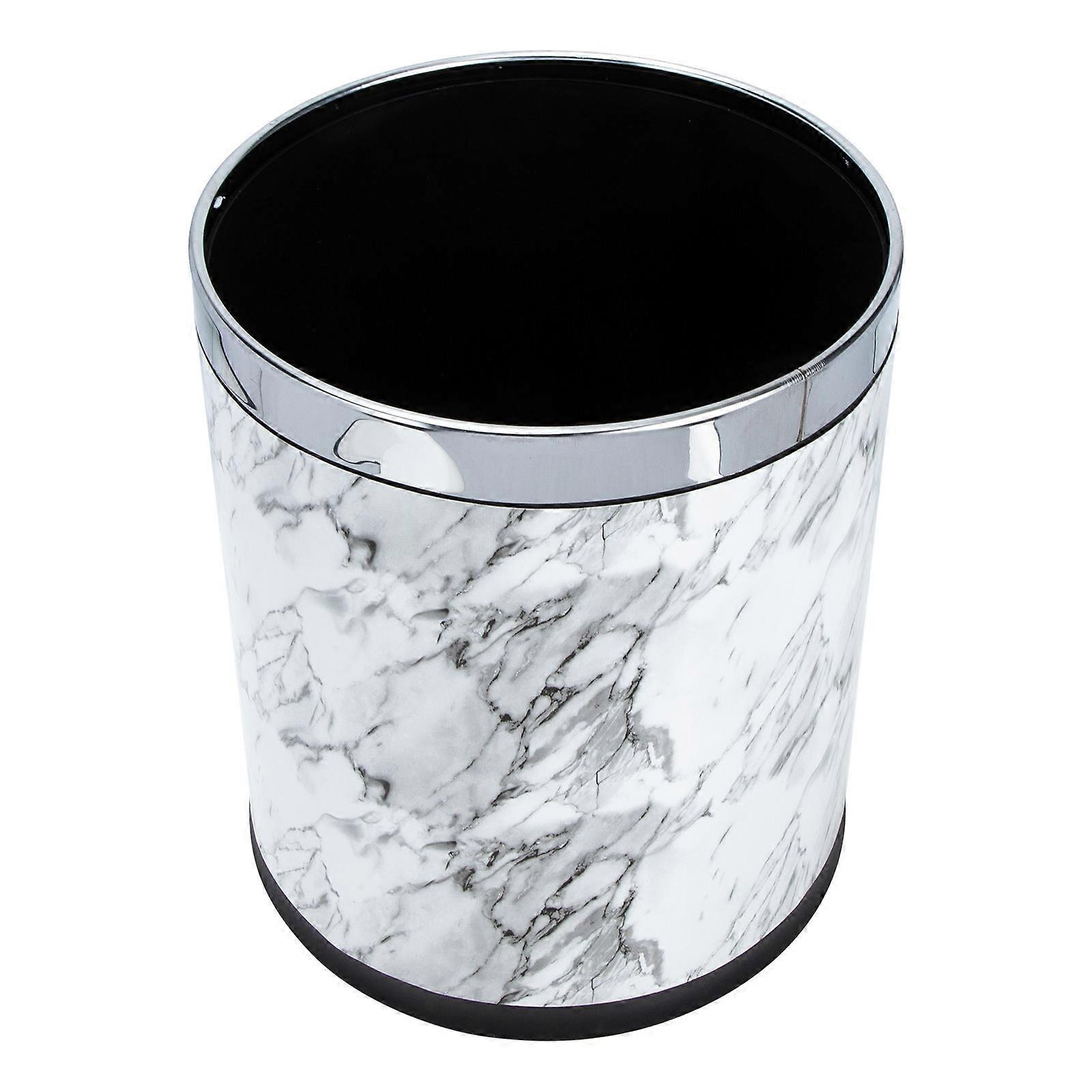 Hotel Garbage Container White Plastic Trash Can for Home