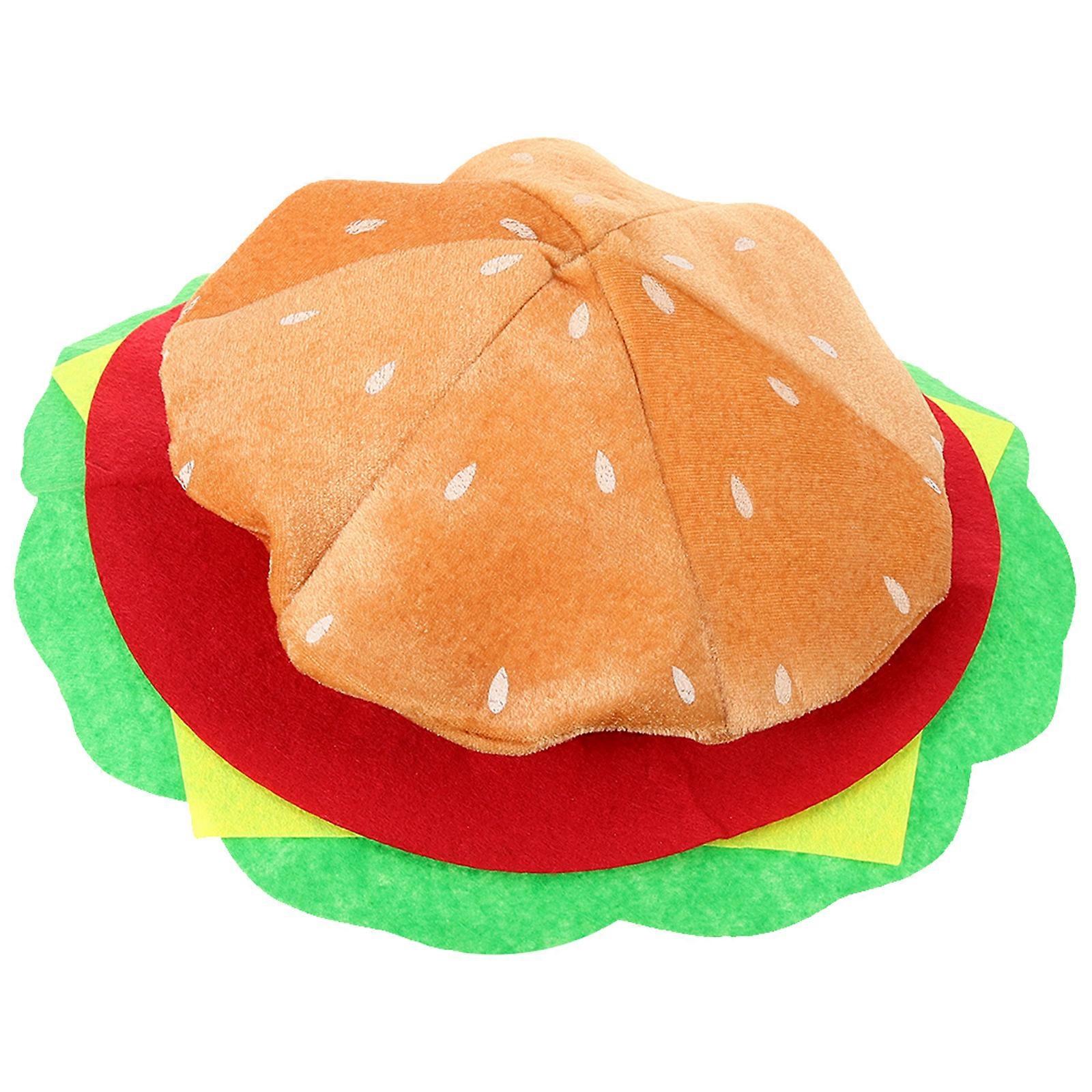 Burger Shape Performance Hat Party Prop For Carnival 1Set