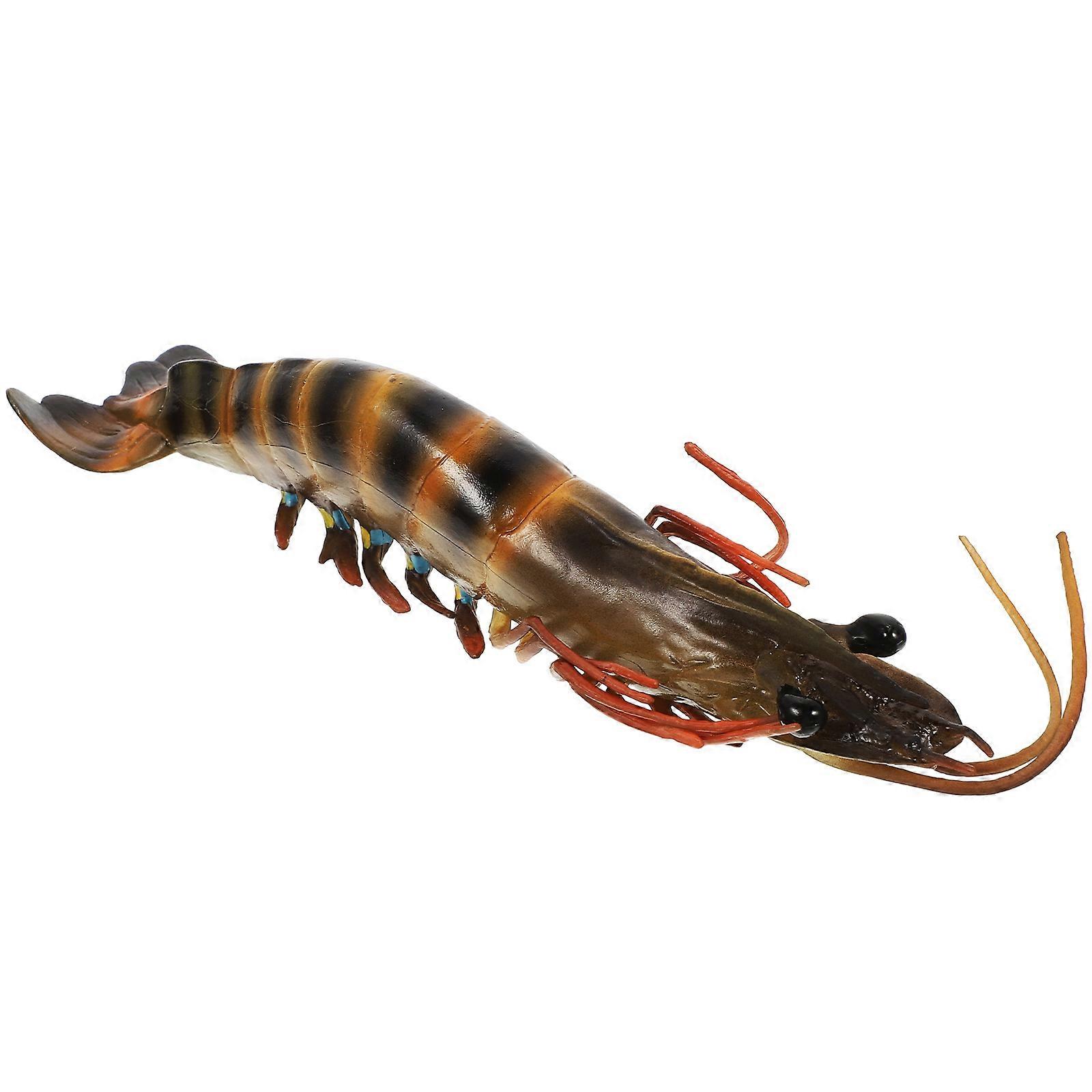 Plastic Shrimp Toy Decorative Learning Toy for Children Supply