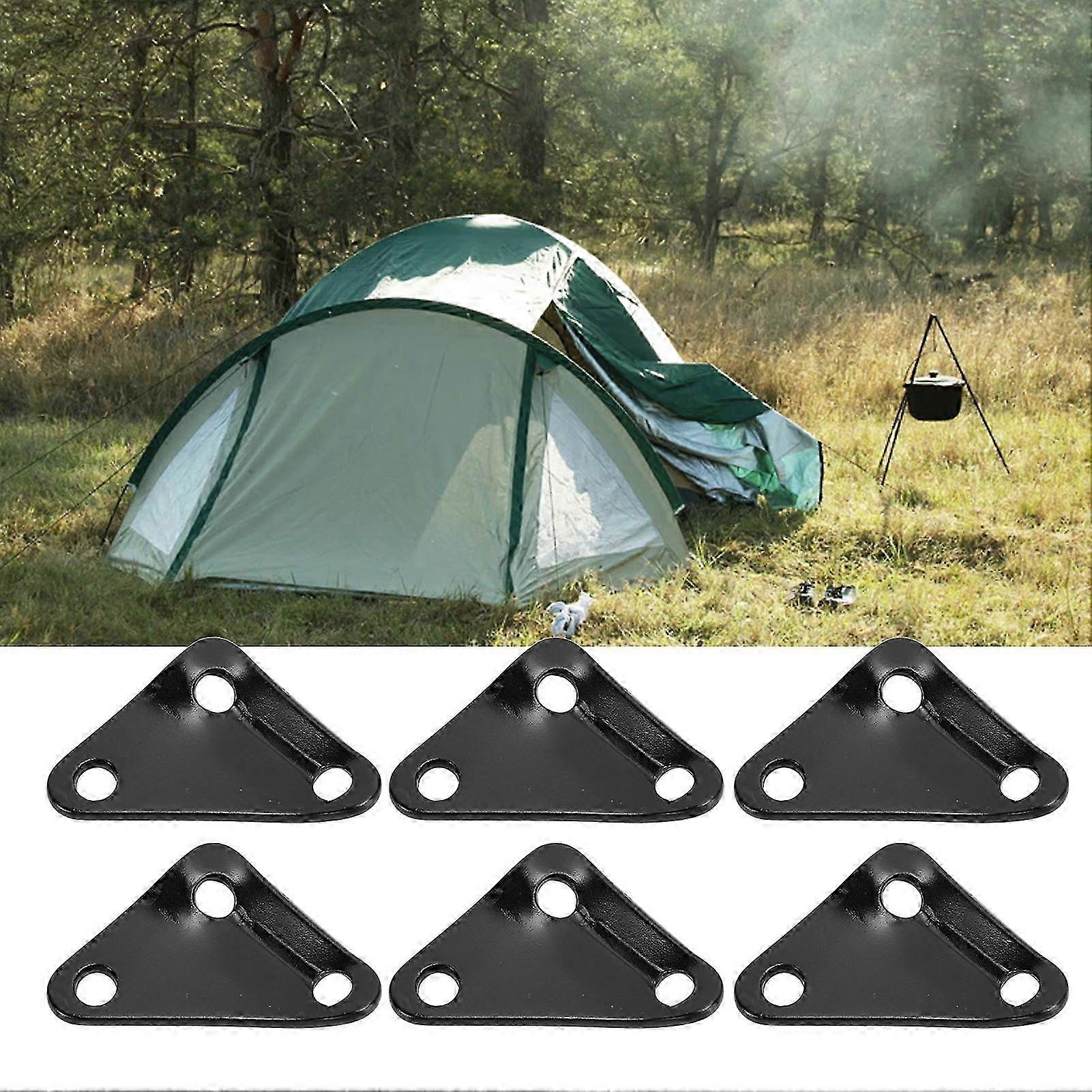 26-27 10-Pack Triangular Tent Rope Fasteners for Camping