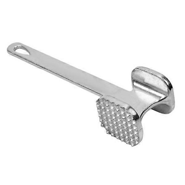 Kitchen Pounder Tool with Doublesided Aluminum Design for Tender Meat 21* 5.5* 4.5cm Silver