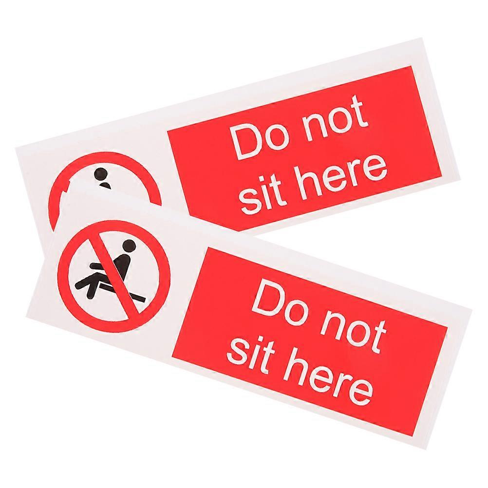 Safety Warning Stickers 2Pcs Self Adhesive Warning Stickers for Office Usage