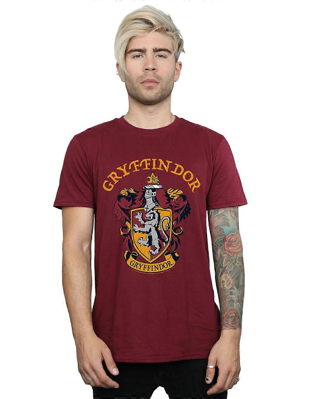 Harry Potter menns Griffing Crest t-skjorte