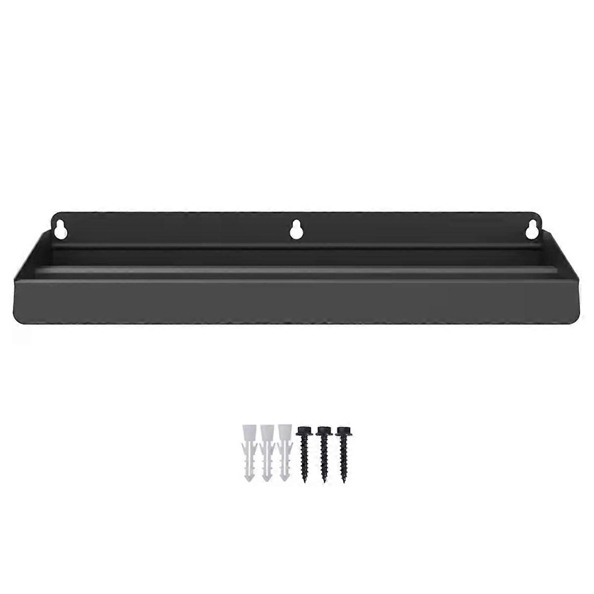 Wall Mount Black Cable Tray Efficient Cable Management Tool for Workshop, Shed, Garage, Home, Fit Mo