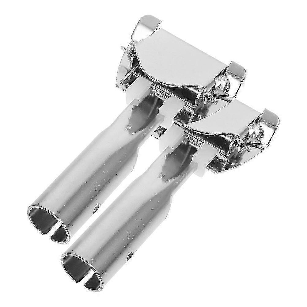 Iron Mop Pole Clamp Replacement Set with 2Pcs Clips for Home Cleaning Use