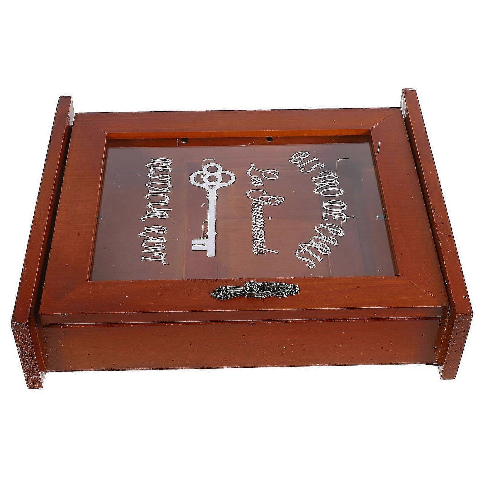 Key Boxes For Home Decor Rectangular Shape Wall Mounted Box Simple And Warm Design 25x21cm Plastic 1Pack