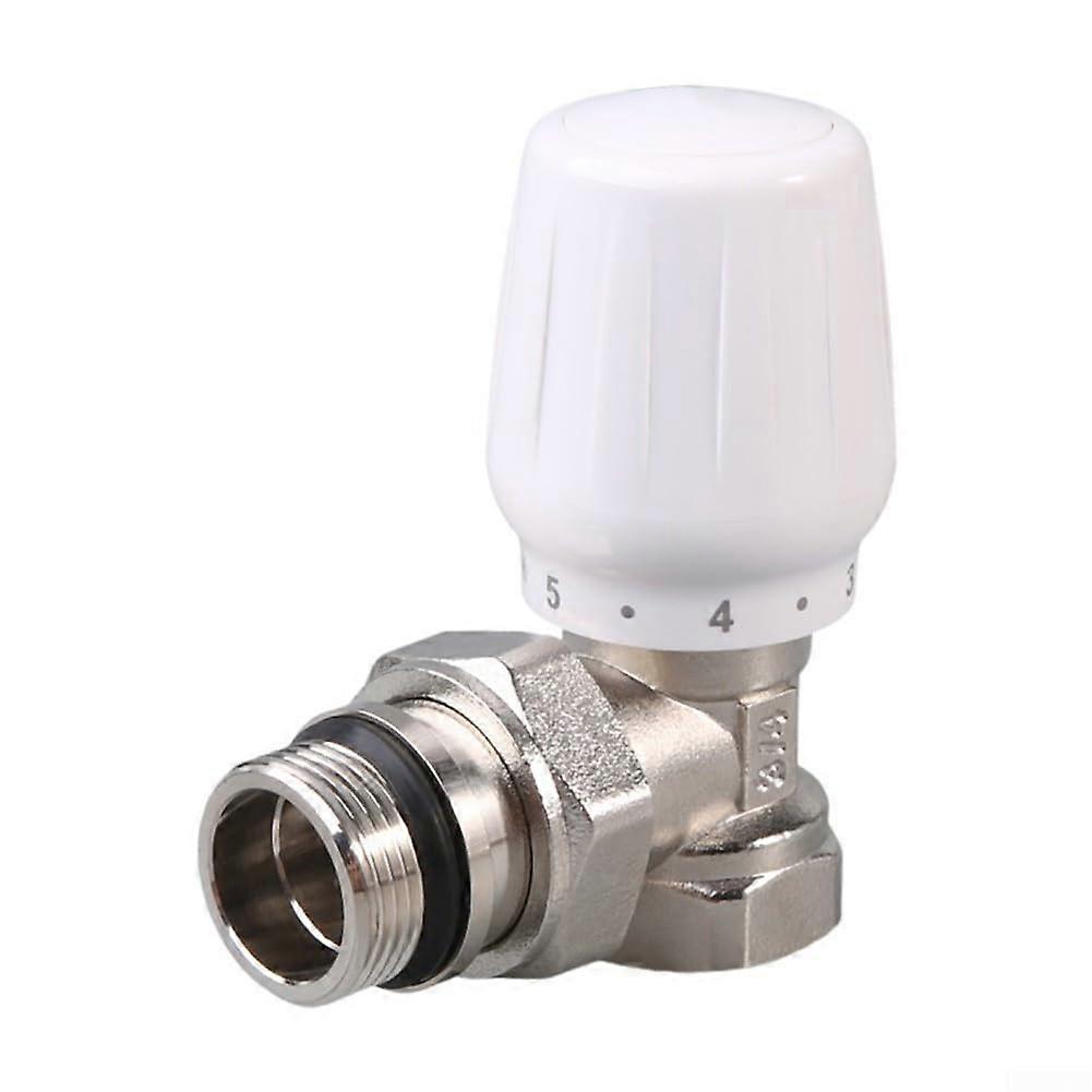 Radiator Valve DN20 Brass Manual Angle Temperature Control for Home Heating System