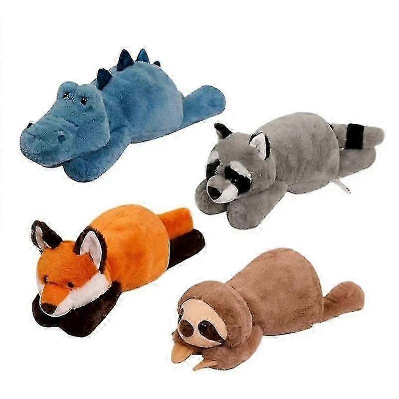 Fox Alligator Raccoon Sloth Plush Toy Cute Stuffed Animal Pillow Doll