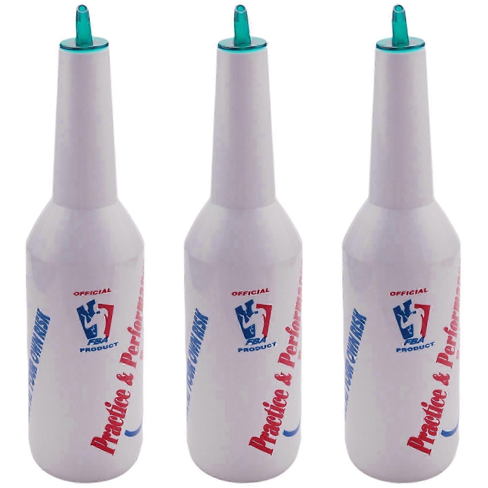 3X Flair Bartender Bartending Practice Bar Pub Bottle Wine Cocktail Shaker - White