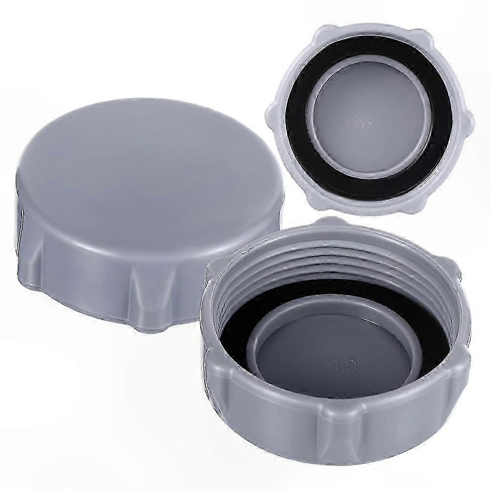 3-Pack Replacement Pool Drain Valve Caps, Durable Plastic, Compatible with Various Pool Models, Grey