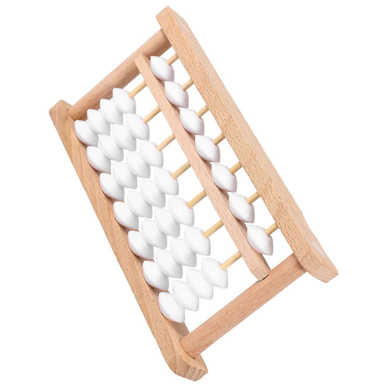 Kids DIY Chinese Abacus Learning Tool 4Sets 7-Column Arithmetic Tool