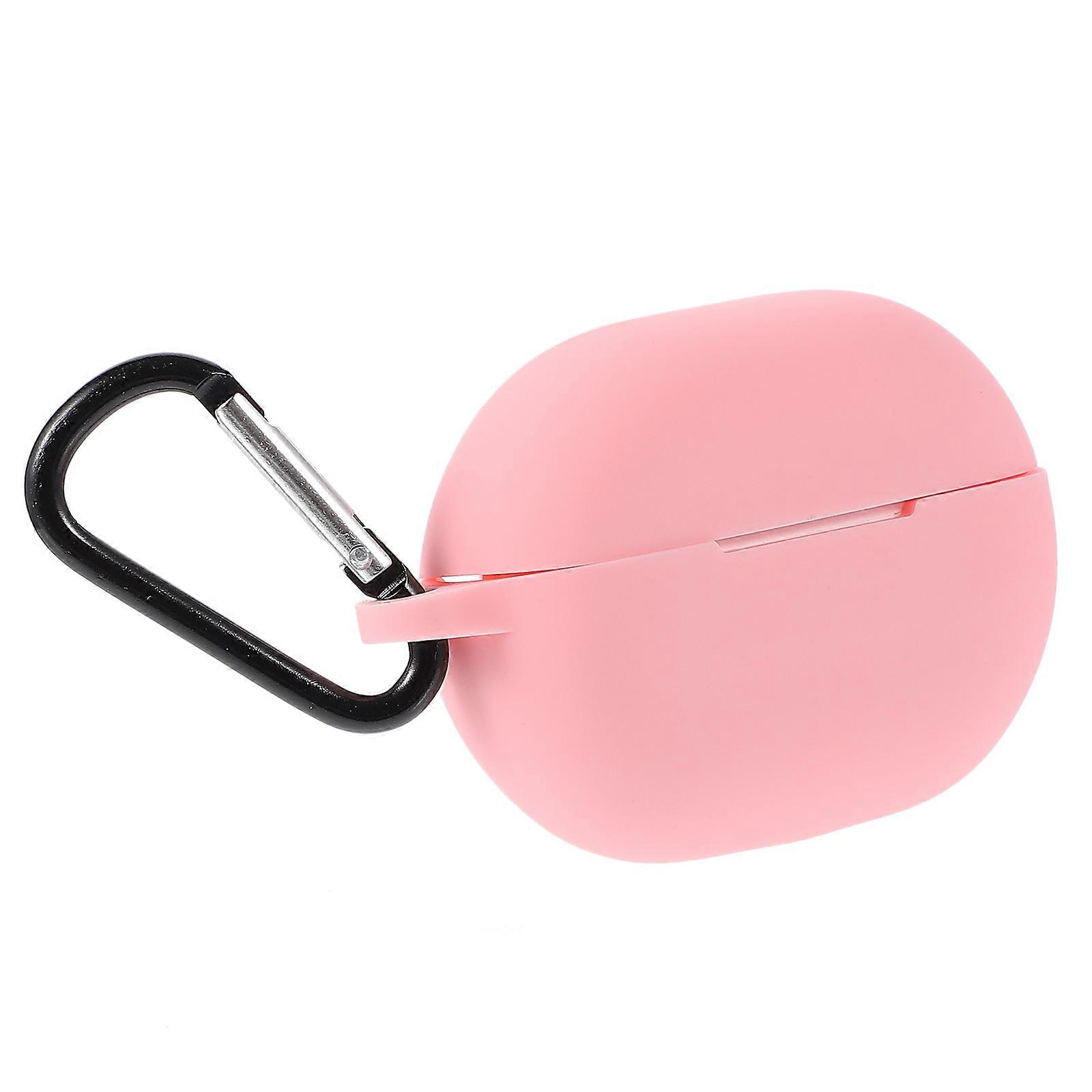 Earphone Case Silicone Protective Cover for Storage 1Set Pink Material