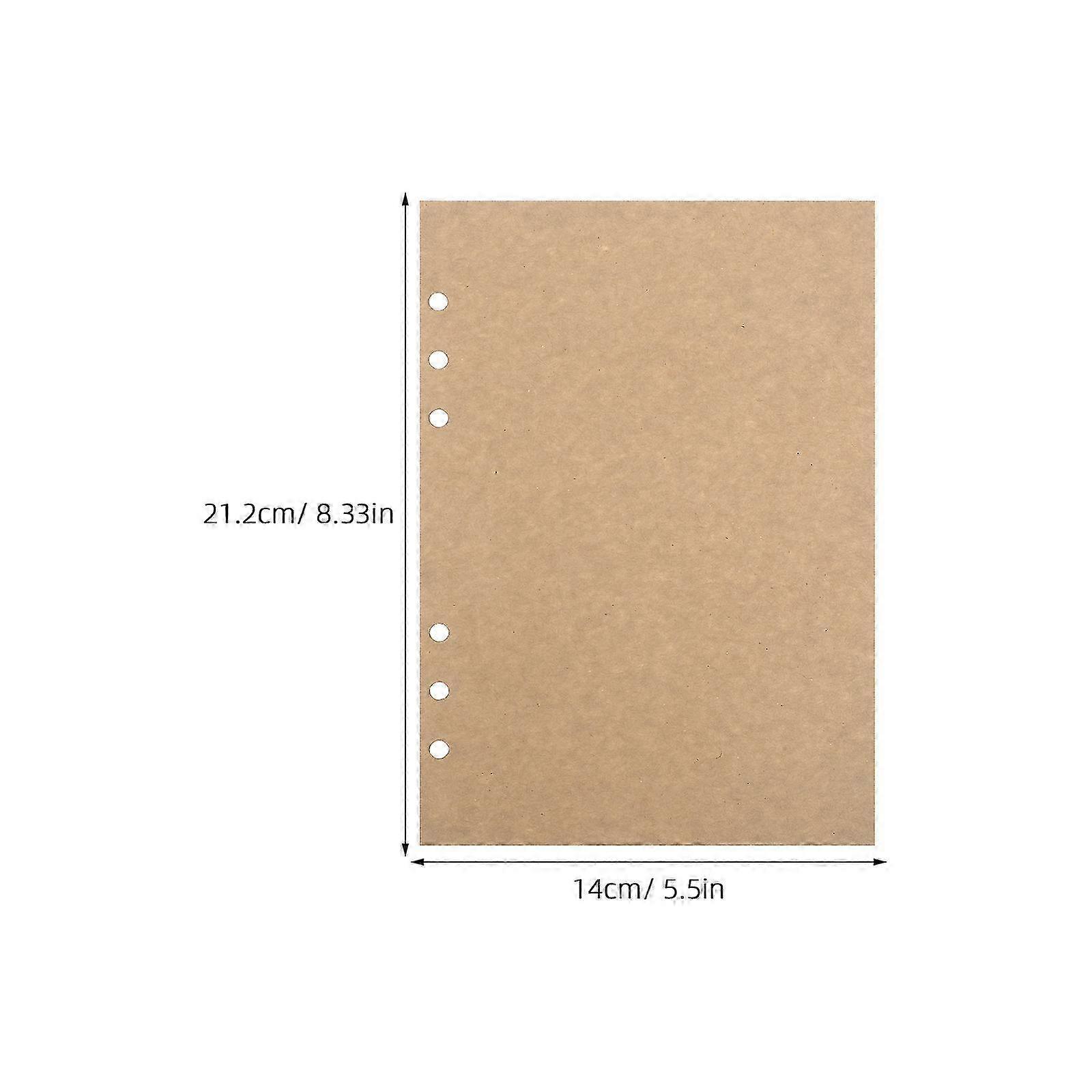 A5 Planner Loose Leaf Paper Inserts compatible Planning 45 Sheets in Chocolate