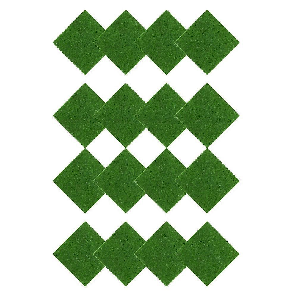 Artificial Moss Grass for Decoration with 16Pcs Realistic Moss Sheets