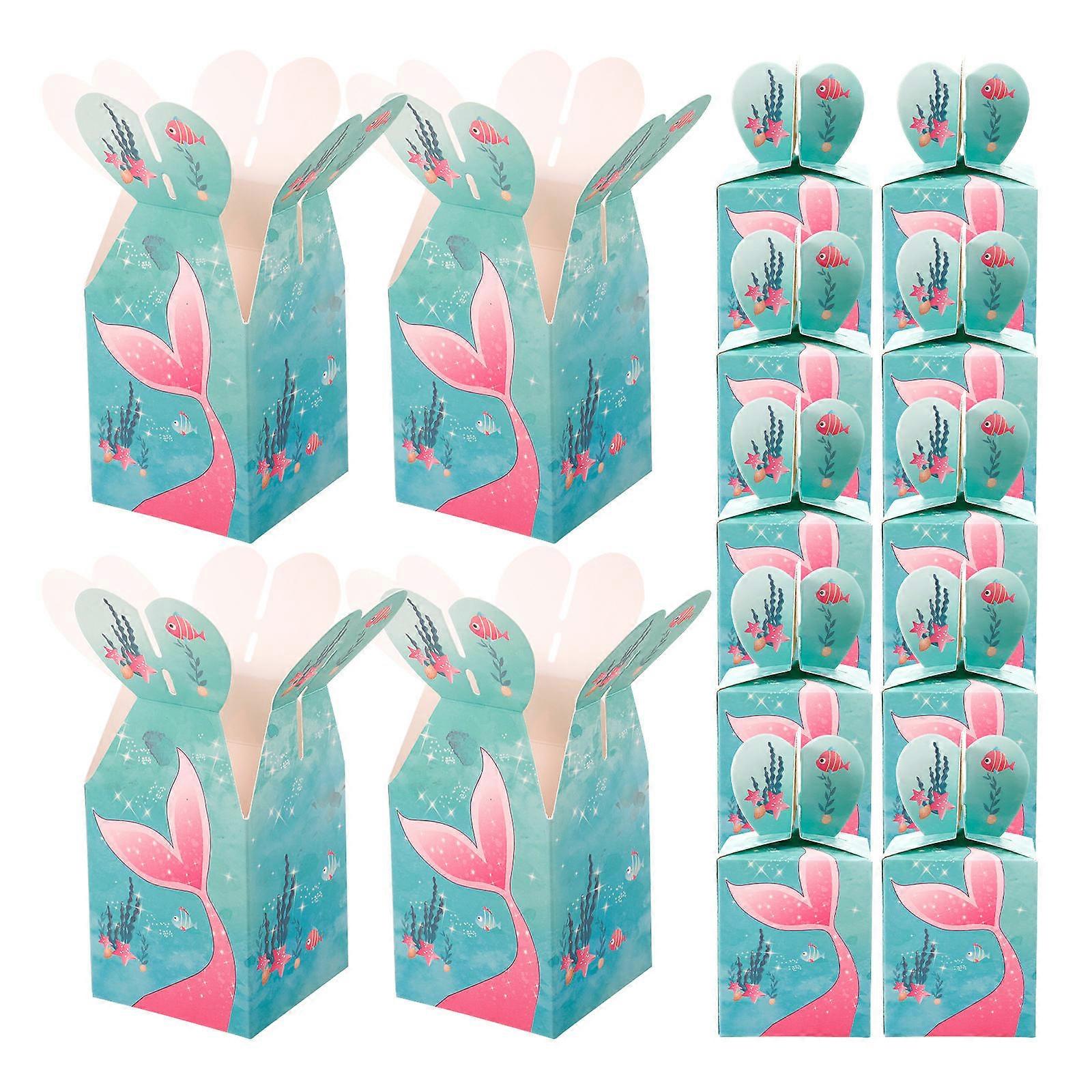 50pcs Decorative Packing Boxes Small Paper Chocolate Candy Boxes Present Boxes