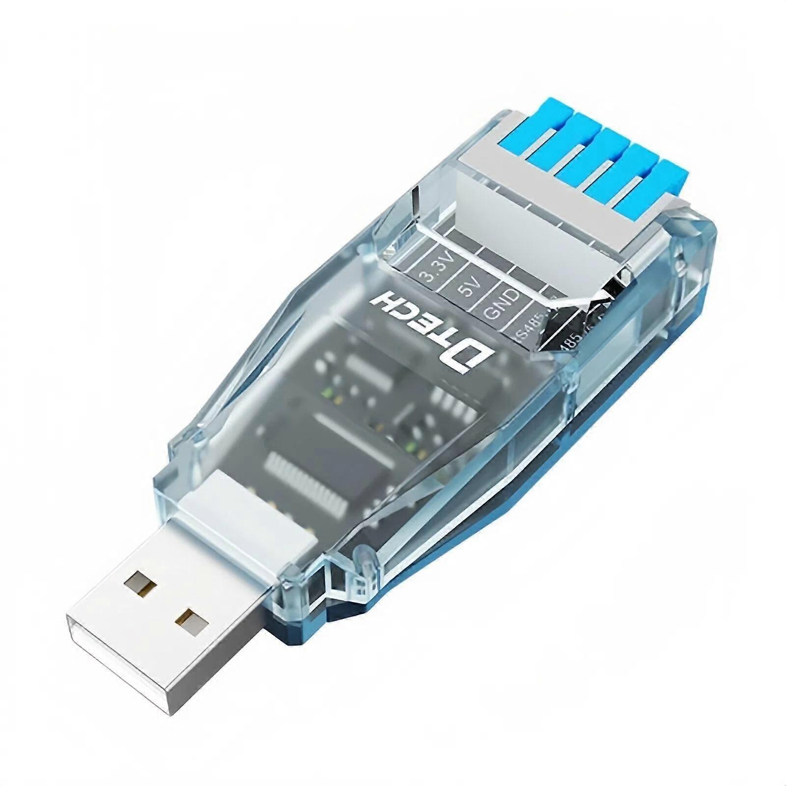 DTECH USB To RS485 Push-Button Serial Port Module
