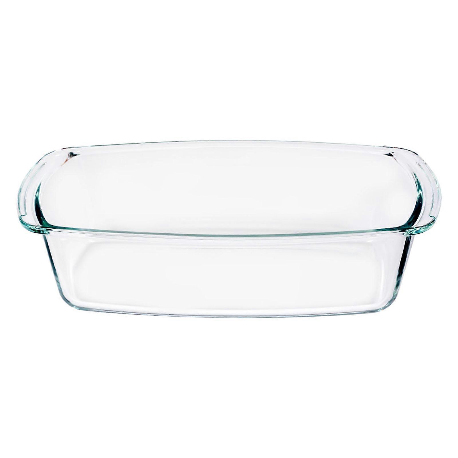 Multifunctional Rectangular Glass Bakewares Baking Dish For Cheesecakes Toasts Bread With High Temperatures Tolerance Multicolor