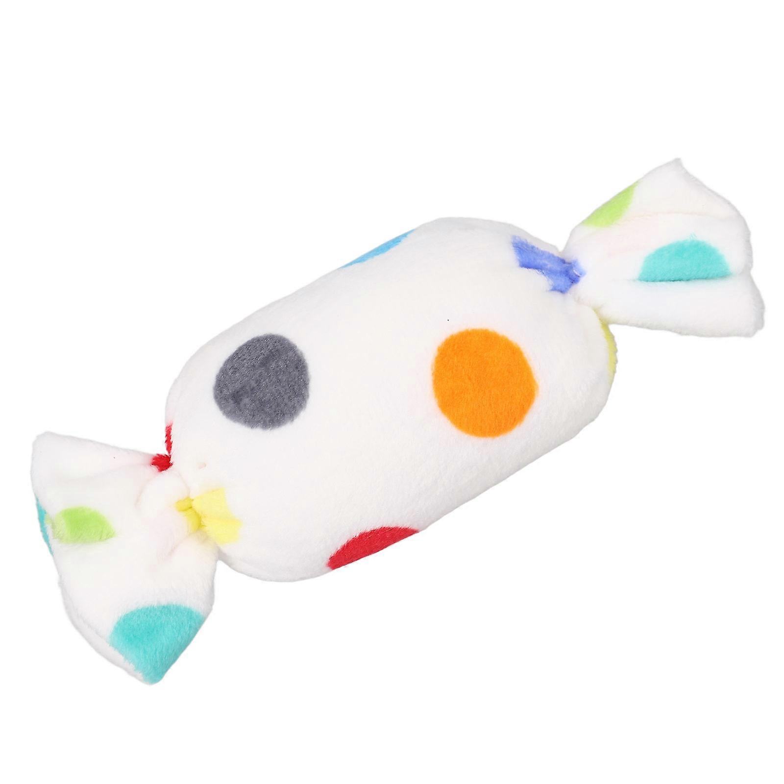 Dog Plush Toy Candy Shaped for Chewing 5Pcs Set Interactive Multi Colored