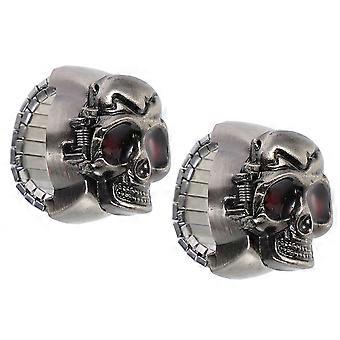 Vintage Flip Ring Watch Formal Event Retro Style Durable Wear-Resistant 3x25cm 2Pcs