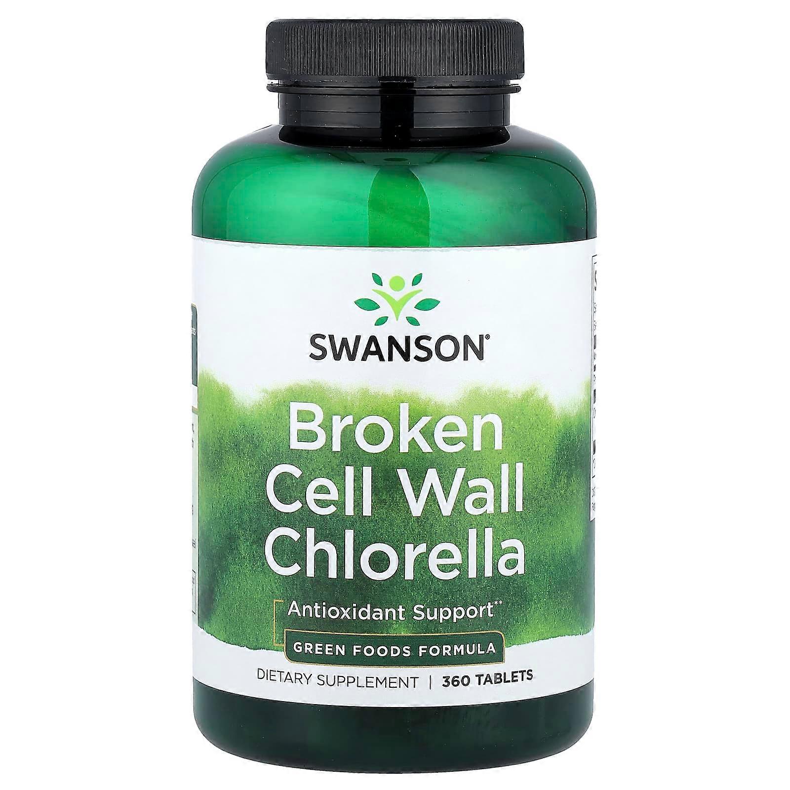 Swanson, Broken Cell Wall Chlorella, 360 Tablets
