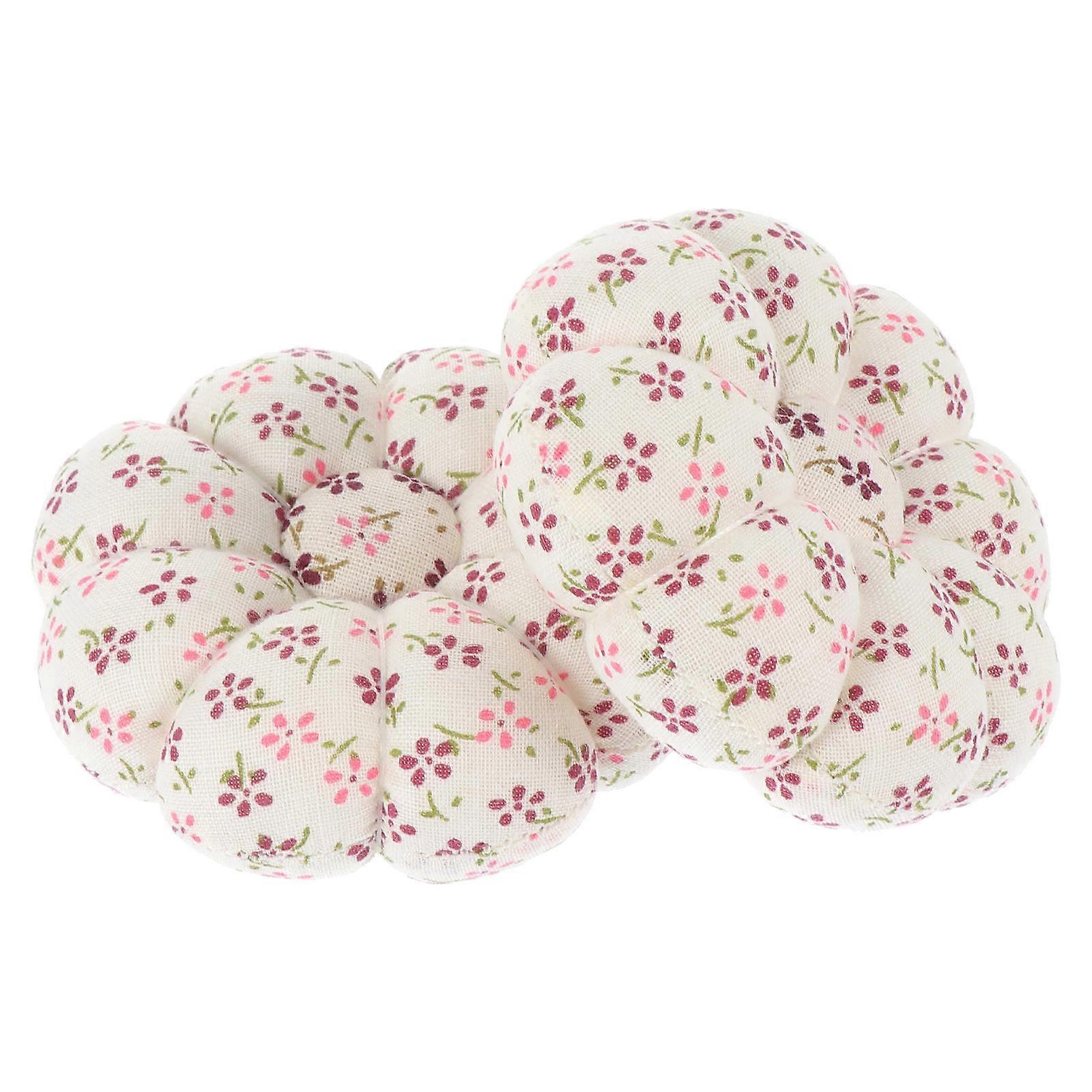Gresskarformet nålepute for nålebruk 2 stk. broderinålholder