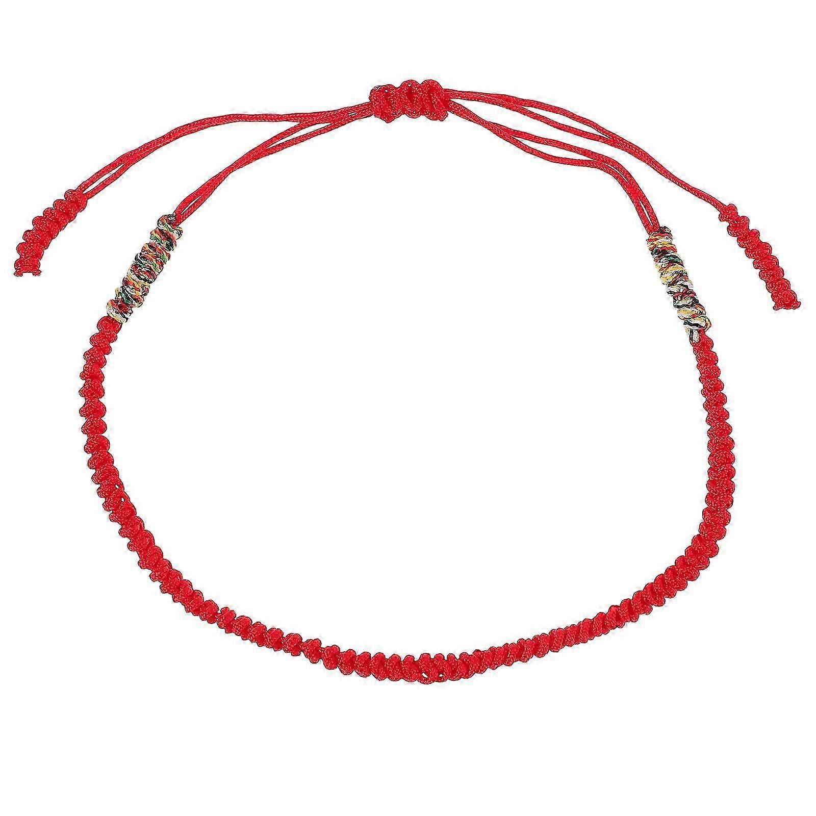 Five-Color String Bracelet Adjustable Hand Woven Knot Bracelet