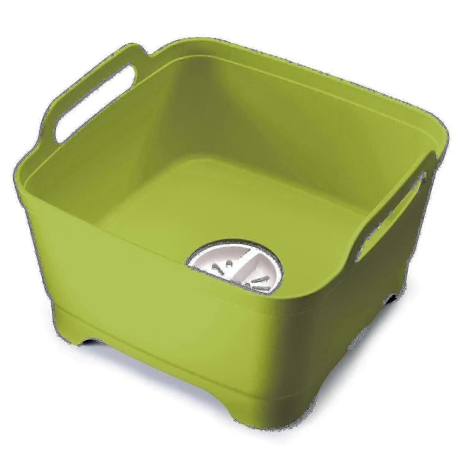 Tigela para lavar e drenar - Verde-Bom