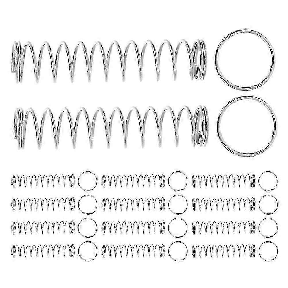 Silver Magic Spring Ring Puzzle Set for Performance 20 Pieces Included